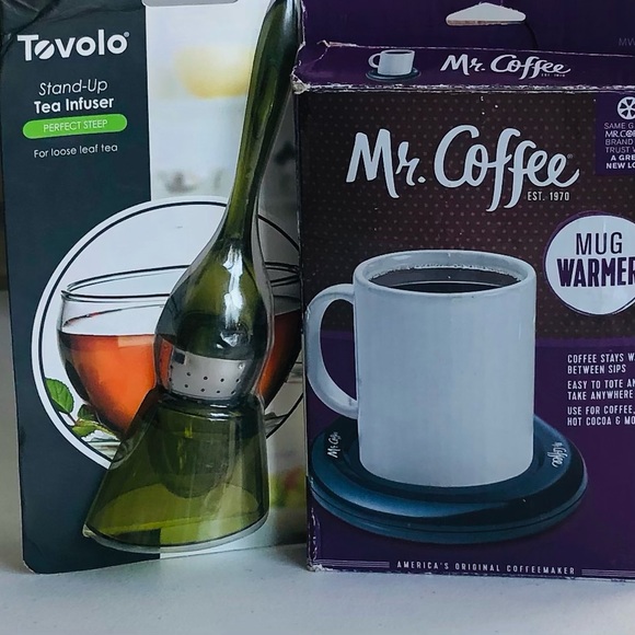 NWB Mr.Coffee Mug Warmer and Tovolo Stand-Up Tea Infuser Bundle - Picture 1 of 7